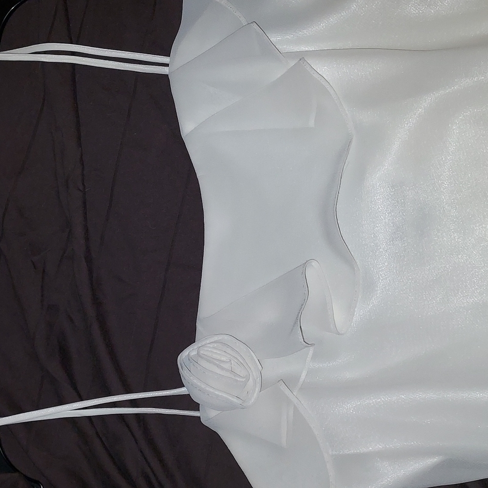 Off White/White Formal Dress (purse sold separately) - Picture 6 of 6